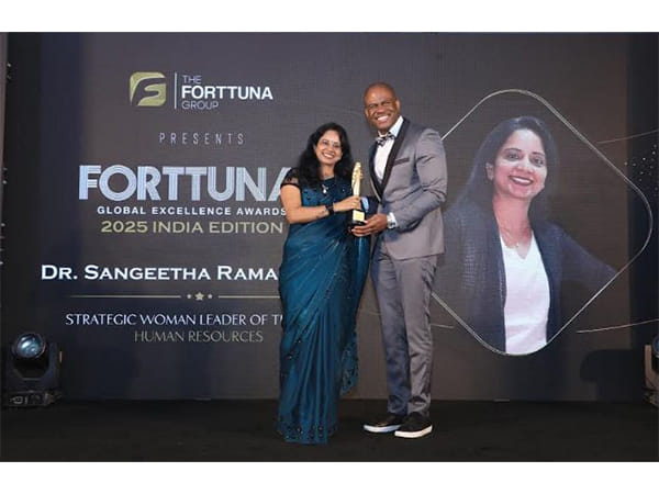 Dr. R. Sangeetha Honored as Strategic Woman Leader of the Year at Forttuna Global Excellence Awards 2025