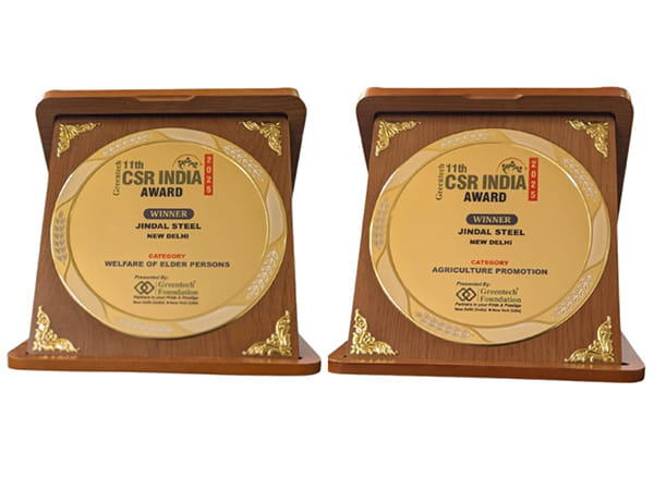 Jindal Steel & Power Honoured with Dual Greentech Awards for Excellence in Agriculture Promotion and Welfare of Elder Persons