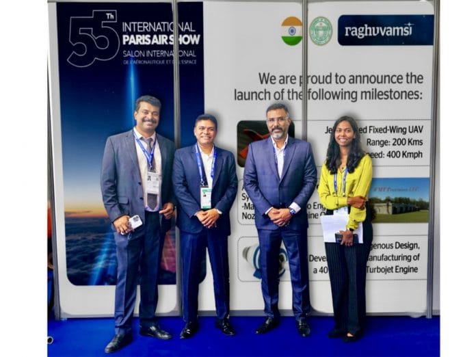 Raghu Vamsi Aerospace Group Debuts Indigenous Jet Engine & UAV Technologies at 55th Paris Air Show
