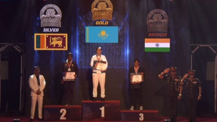 From one of the winning ceremonies of the Asian Youth Boxing Championship, held in Colombo, Sri Lanka. | @asbc_official/ YouTube