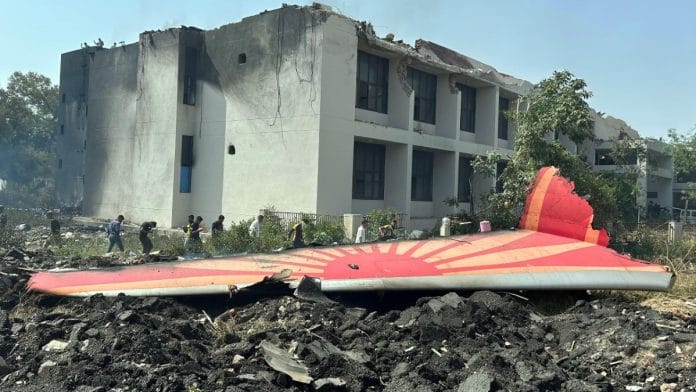 Crash site in Ahmedabad | Hanif Sindhi