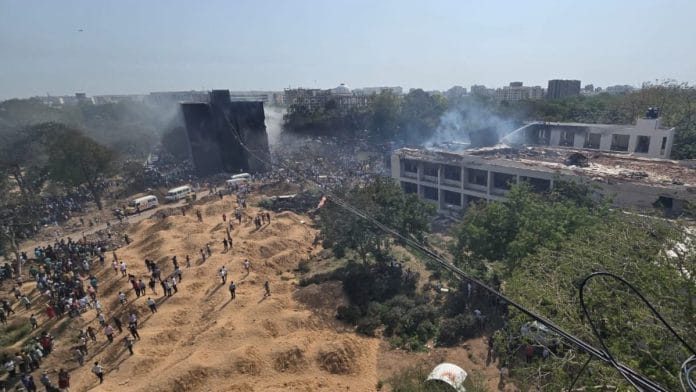 Crash site in Ahmedabad | Hanif Sindhi