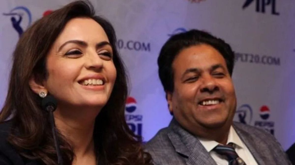 Over the years, Rajeev Shukla has also moved in circles that include high-profile figures from business and film. Here he is photographed with Nita Ambani | Photo via Facebook