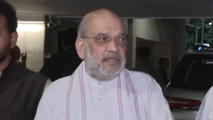 Union Home Minister Amit Shah addressing media in Ahmedabad on 12 June, 2025 | ANI