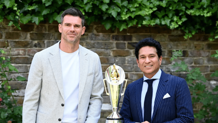 The two greats of the game were present as the new trophy for the Test series between the two nations was introduced | ICC