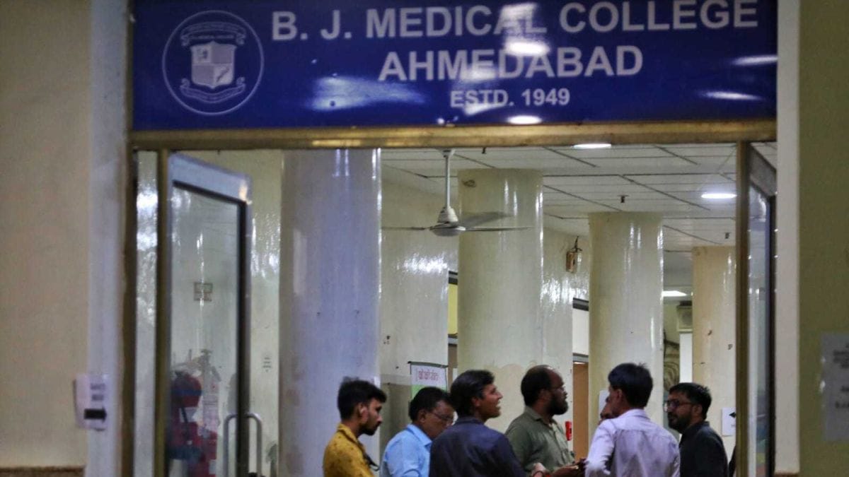 Families of victims wait anxiously for information about their loved ones at B.J. Medical College | Praveen Jain | ThePrint