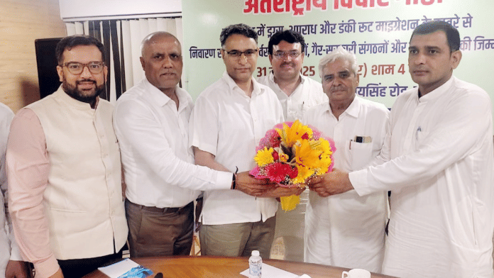Supreme Court advocate Prateek Som (extreme left), IPS officer Sagar Preet Hooda (third from left) at event Saturday | By special arrangement
