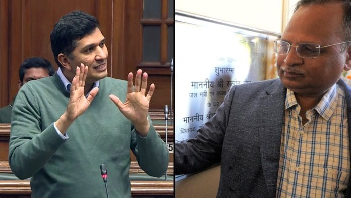 File photos of Saurabh Bhardwaj (L) and Satyendar Jain ANI