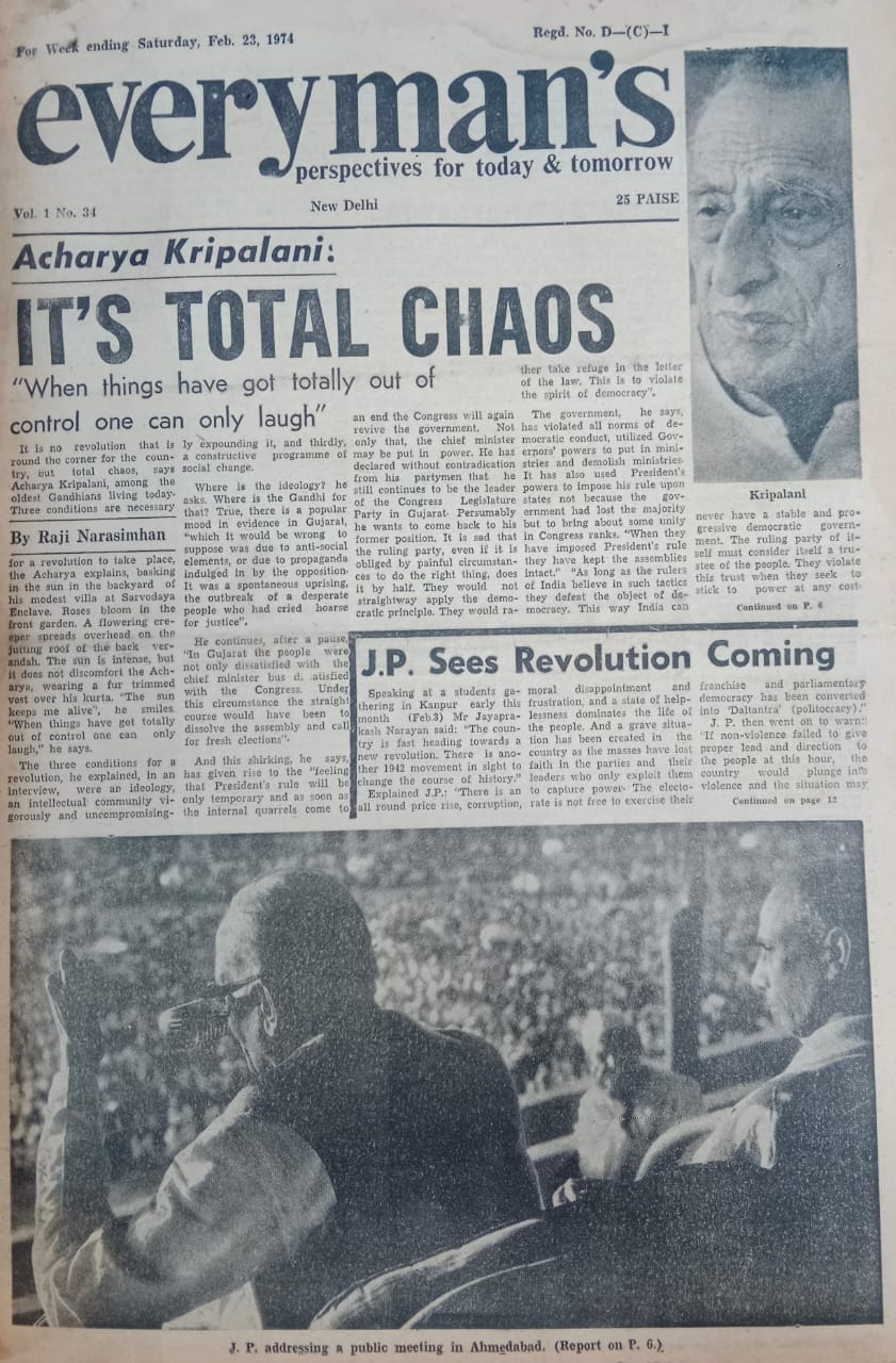 'Everyman' records JP's comparison of his own movement to the 1942 movement