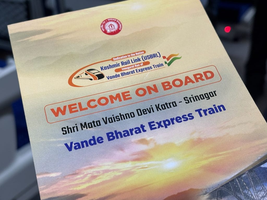 The inaugural day ticket of the New Vande Bharat Express that was flagged off on 6 June. | Anisha Nehra | ThePrint
