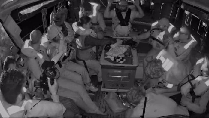 Screenshot from a video posted on X by Freedom Flotilla Coalition after Israeli forces boarded the Gaza-bound vessel Madleen