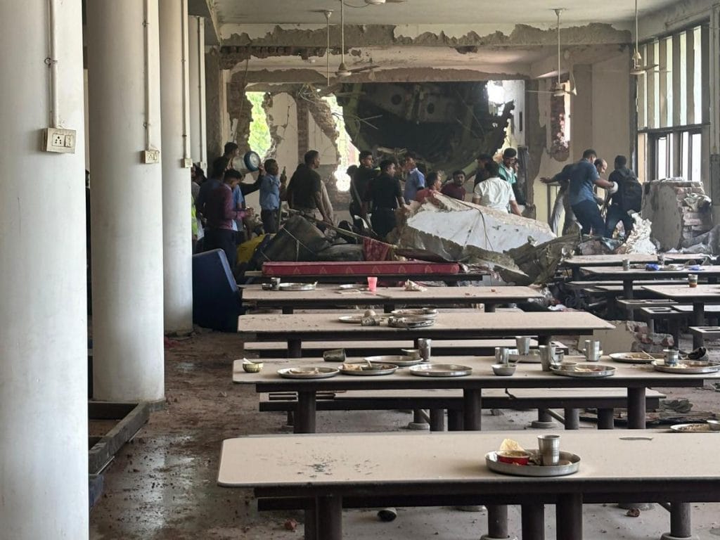 Mess where BJMC students were eating lunch 