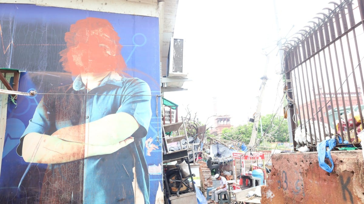 Ex-CM Kejriwal’s face scrubbed off from outer wall of mohalla clinic in Meena Bazar | ThePrint