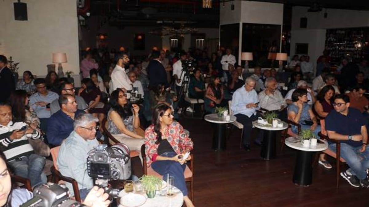 The hall was fully packed to its capacity and the audience was captivated by the speakers' conversation on Op Sindoor