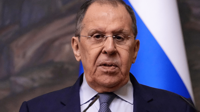 Russia's Foreign Minister Sergei Lavrov speaks during a joint press conference with Laos's Minister of Foreign Affairs Thongsavanh Phomvihane following their meeting in Moscow, Russia on 26 June 2025. | File Photo | Alexander Zemlianichenko | Pool via Reuters