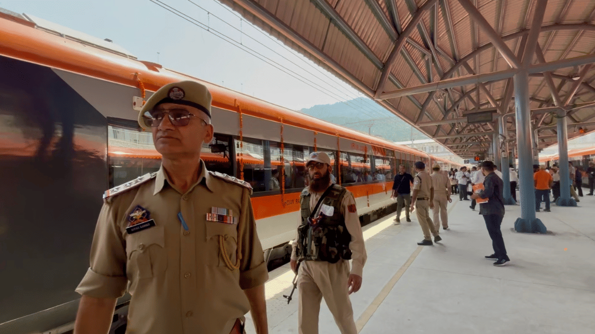 Direct train link from Jammu's Katra to Srinagar has been opened for the first time ! Photo: Anisha Nehra, ThePrint