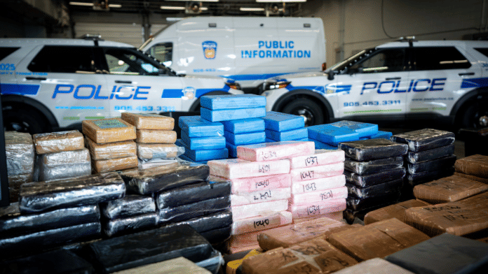 The seized drugs | X: @PeelPolice