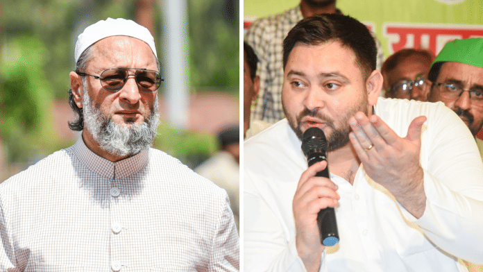 AIMIM chief Asaduddin Owaisi and RJD leader Tejashwi Yadav | ANI