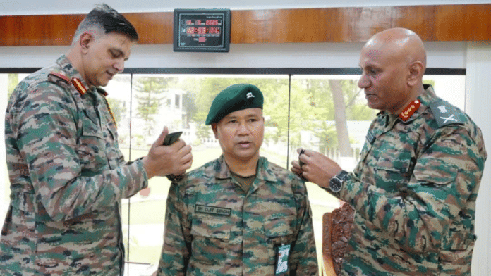 Subedar Major Ojit Singh has been appointed as the first Command Subedar Major (Comd SM), Army's Northern Command | By Special Arrangement