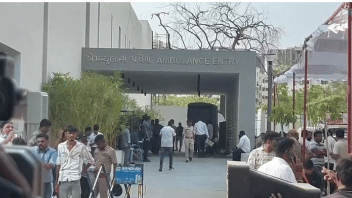 Screengrab from a video at B J Medical College in Ahmedabad | Manasi Phadke | ThePrint