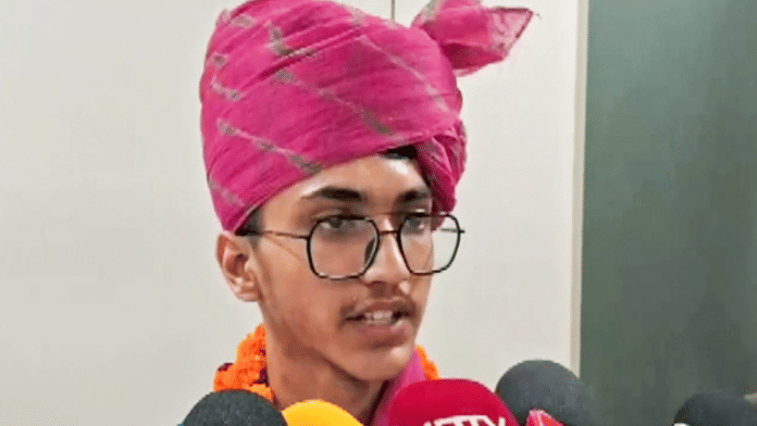 Videograb showing Mahesh Kumar who secured All India Rank 1 in NEET UG 2025 | ANI