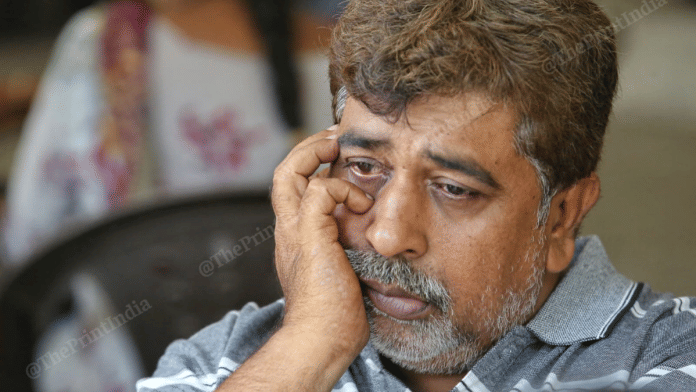 Rafiq Memon is a pensive mood at BJ Medical College in Ahmedabad on Sunday. The Mumbai resident lost his nephew Syed Javed Ali and three others in the Air India plane crash | Praveen Jain | ThePrint