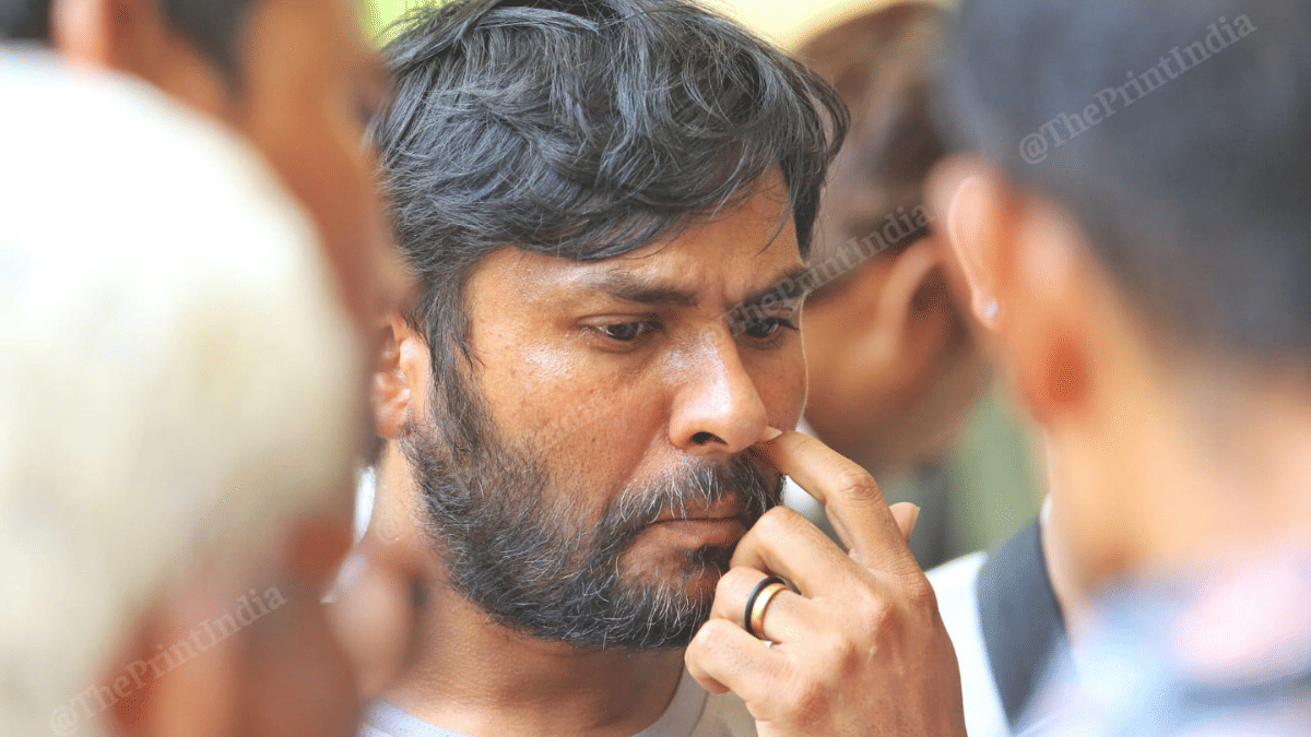 Ashvin Dhiru is waiting to claim the bodies of his in-laws Devji Lacmane and Vanita Cana. The victim's family lives in London | Praveen Jain | ThePrint