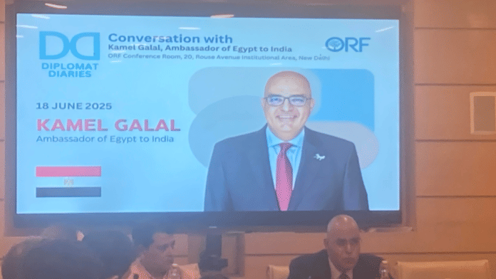 Harsh V. Pant and Kamel Galal at the Obeserver Research Foundation | Keshav Padmanabhan | ThePrint