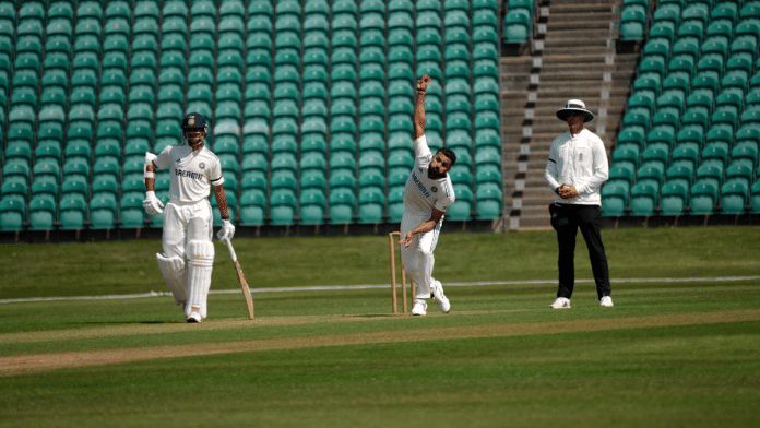 Indian cricketers in action during an intra-squad game in Beckenham | X/@BCCI