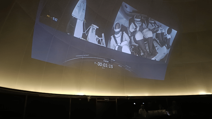 The live screening of the launch of Axiom-4 (Ax-4) carrying Indian astronaut Group Captain Shubhanshu Shukla | Akanksha Mishra | ThePrint