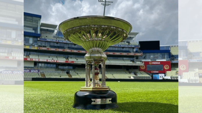 File photo of Pataudi Trophy | X/@CricCrazyJohns