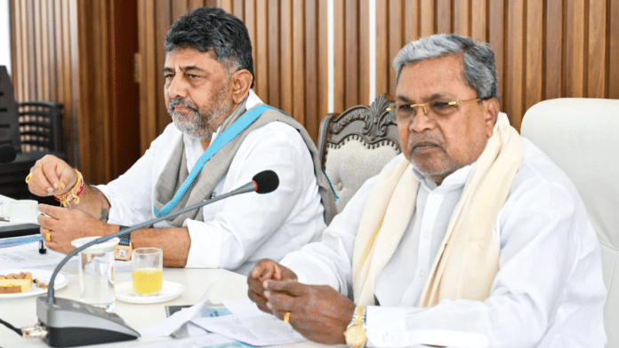 File photos of Karnataka Chief Minister Siddaramaiah and his deputy D.K. Shivakumar | ANI