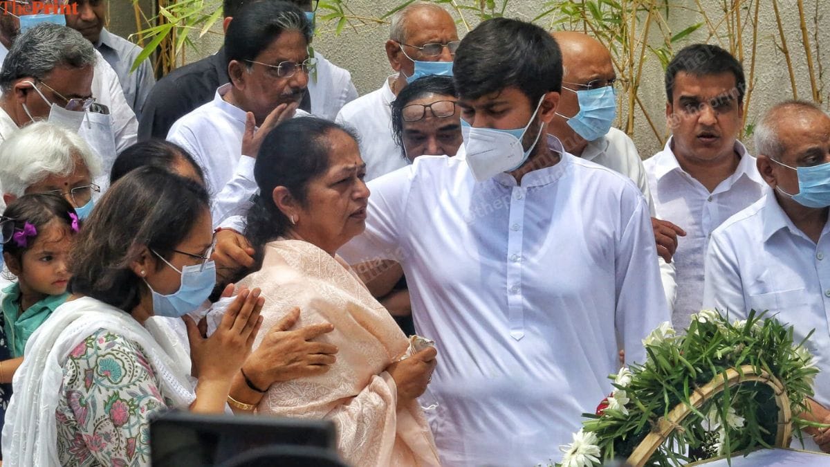 Vijay Rupani's at the Ahmedabad Civil Hospital Monday. | Praveen Jain | ThePrint