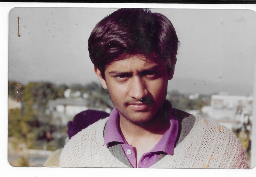 Vijayant Thapar as a boy 