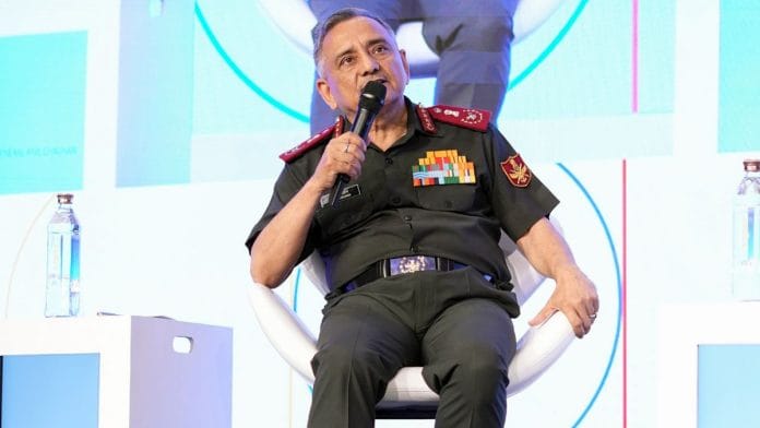 File photo of Chief of Defence Staff General Anil Chauhan speaking during the Raisina Dialogue 2025 | Photo: ANI