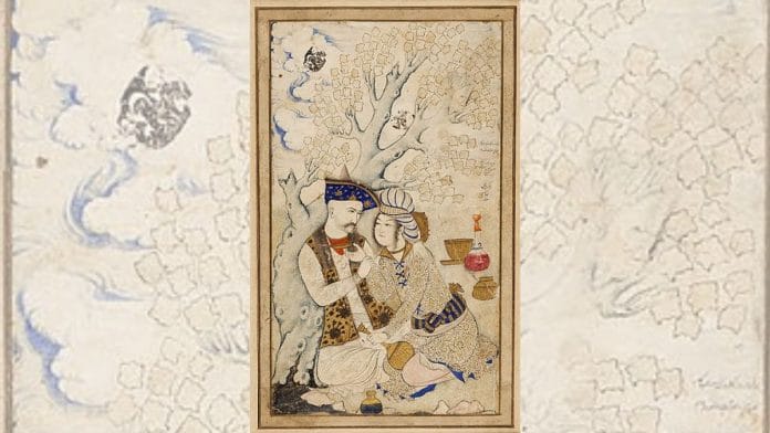 Portrait of Shah Abbas and his Page, 1627