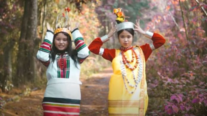 A still from Sonu Baroi's song titled Chinky | YouTube screenshot