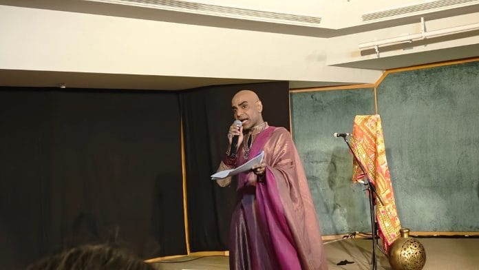 Aviekel Kakkar's multimedia presentation included how own dance performance on the song Kaaje Chhed Mohe from Devdas (2002) | Tina Das, ThePrint