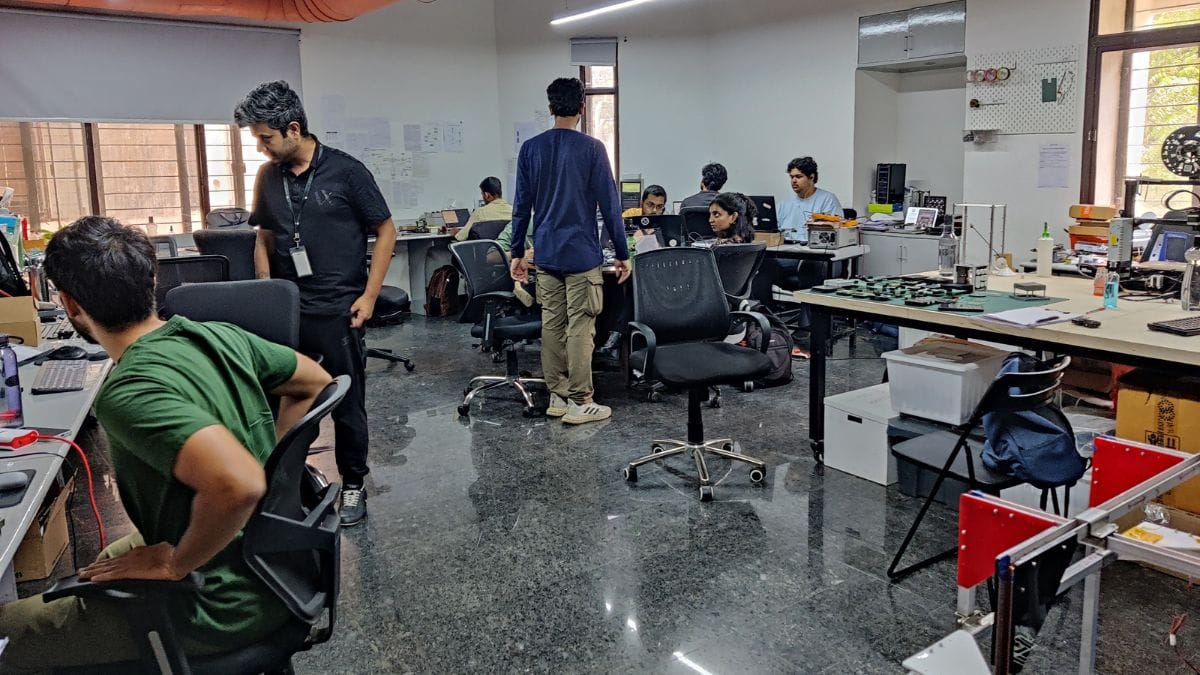 Samantray and Rajagopalan sometimes take interviews in the middle of the office