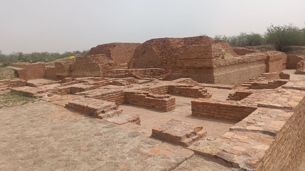 During the extensive 1978 excavation by JS Khatri, the archaeology department found a Buddhist stupa and a Hindu temple at Agroha