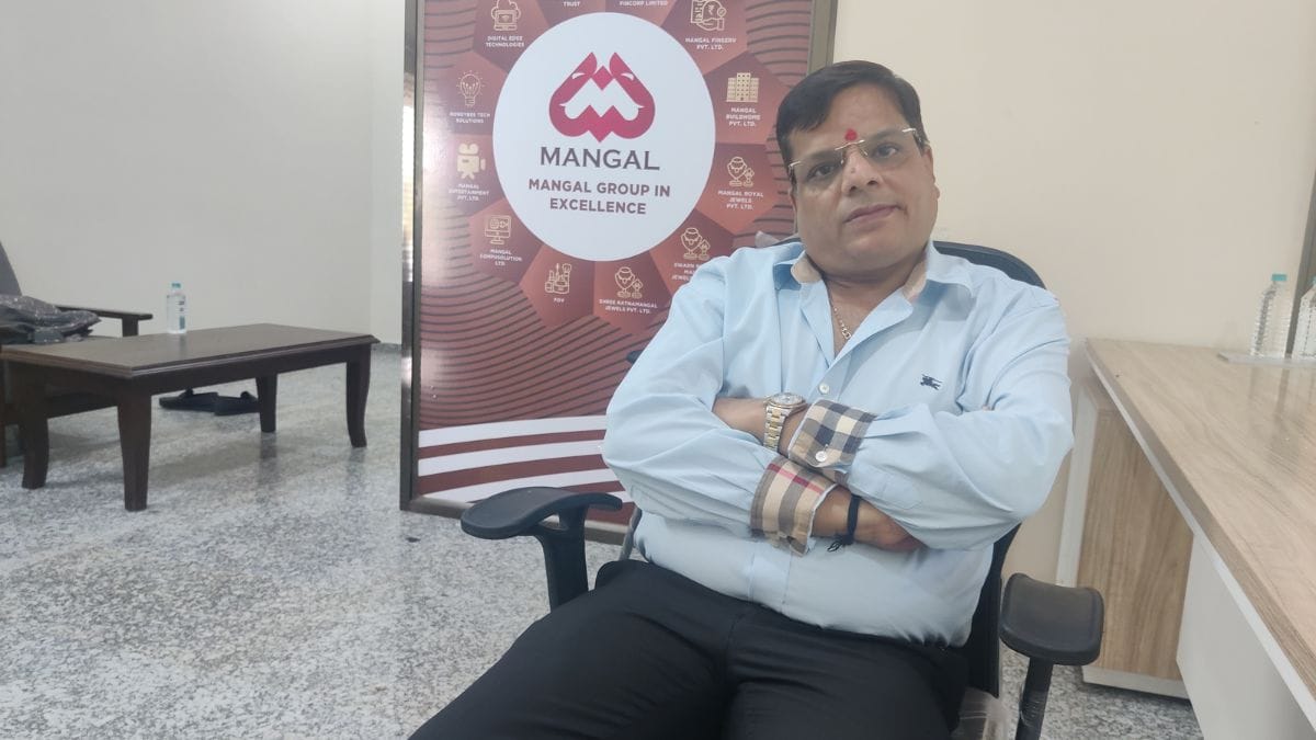 Meghraj Jain in the founder’s room on the school campus | Photo: Sakshi Mehra | ThePrint