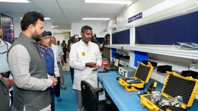 Union Minister of Civil Aviation, Ram Mohan Naidu, at the Black Box Lab | PIB