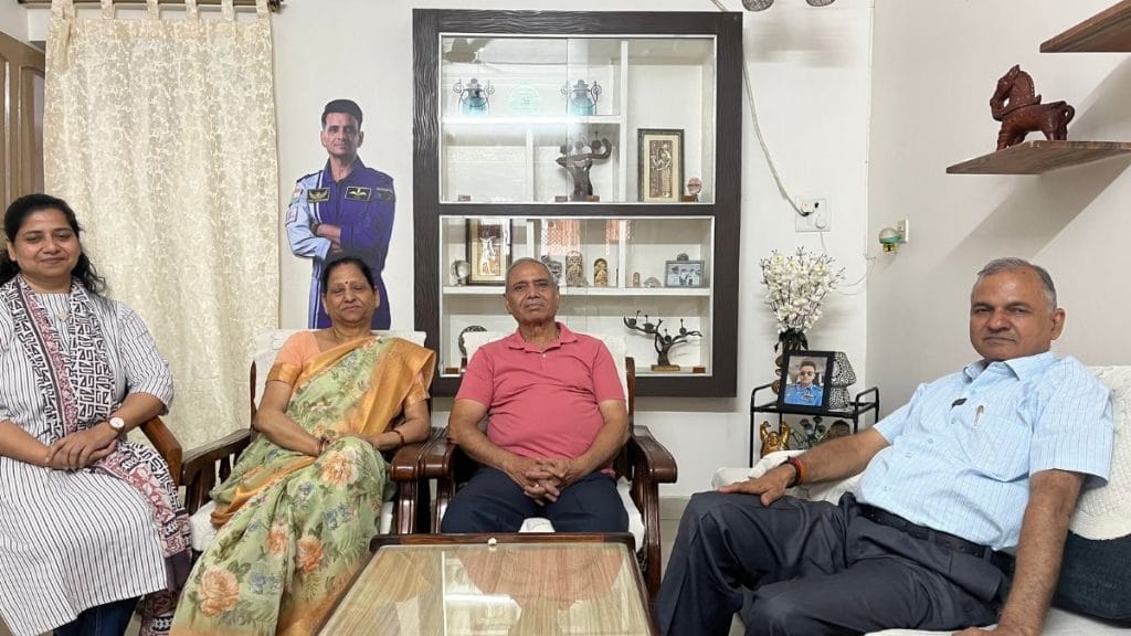 Shubhanshu's sister Suchi Mishra, mother Asha Shukla, father Shambhu Dayal Shukla and father in law Dr BM Mishra | Nootan Sharma | ThePrint