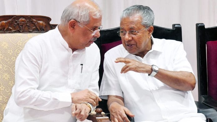 File photo of Kerala Governor Rajendra Arlekar and CM Pinarayi Vijayan. | ANI