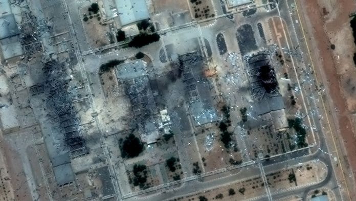 Satellite image shows a close up view of destroyed buildings at Isfahan Nuclear Technology Center after it was hit by US airstrikes. | Maxar Technologies | Reuters