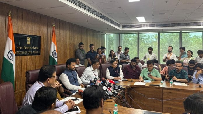 Civil Aviation Ministry press conference | Bismee Taskin | ThePrint