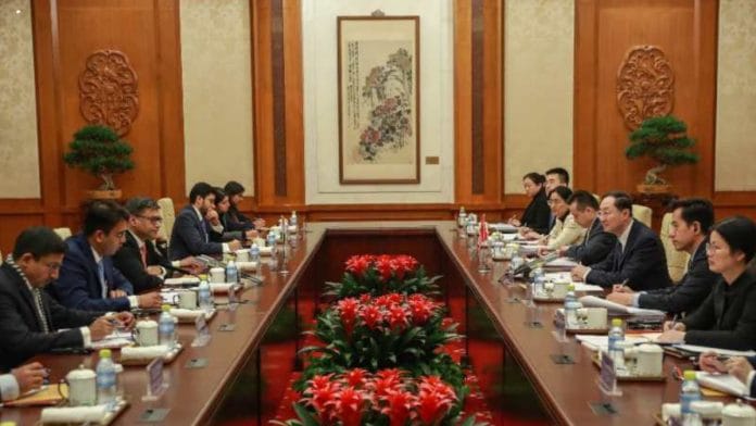 File photo of a meeting between Indian Foreign Secretary Vikram Misri and Chinese Vice Foreign Minister Sun Weidong | Source: X/@China_Amb_India