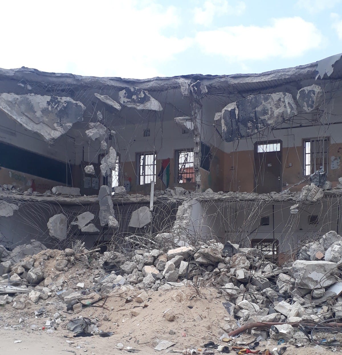 The destroyed building of Haifa school in Khan Younis | Courtesy: Donya Abu Sitta | ThePrint