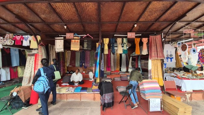 Shops restored at the Dilli Haat INA market. These stalls had burnt to the ground on 30 April
