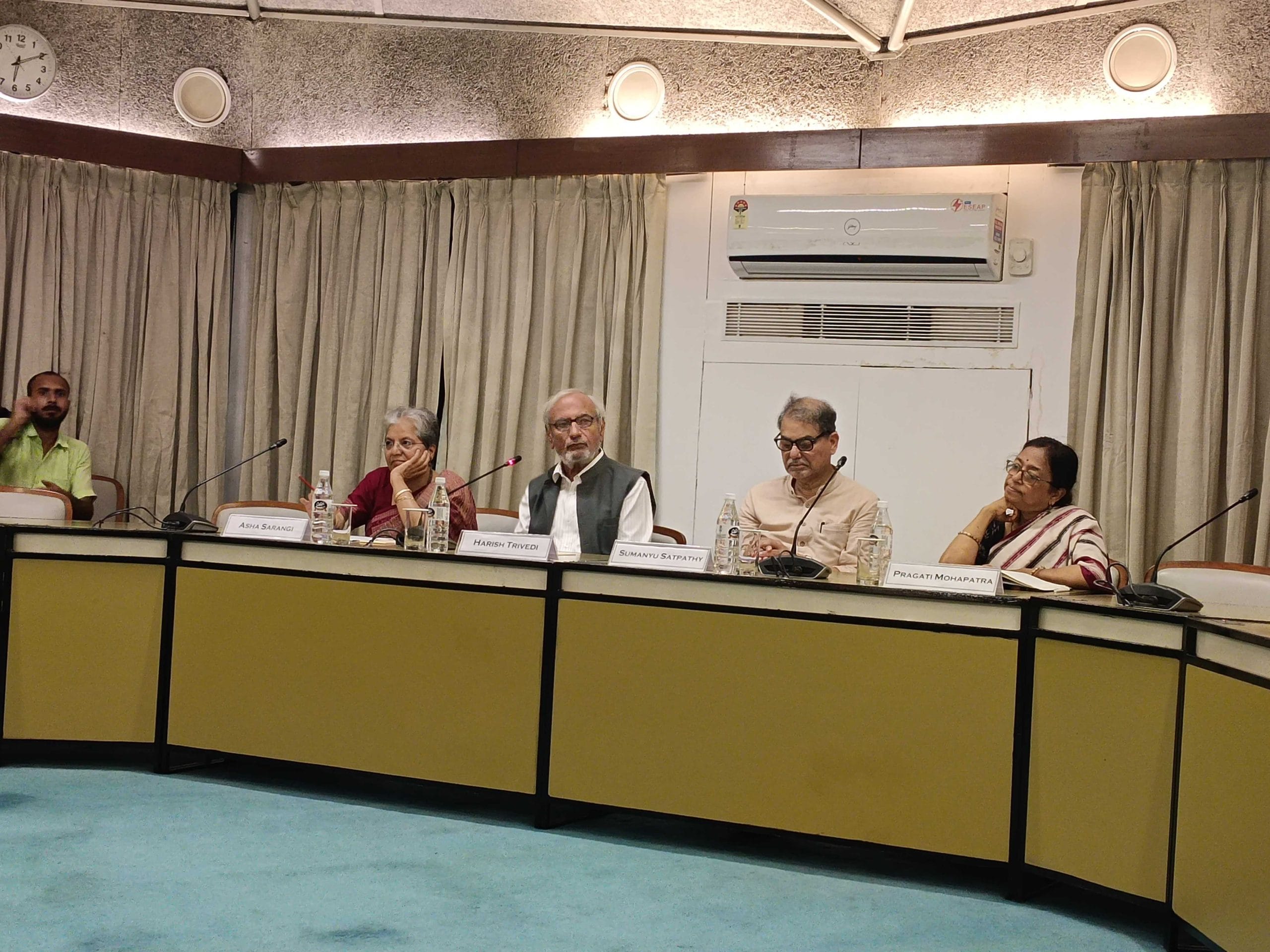 A panel discussion in Delhi on 'Modernity, Print and Sahitya: The Making of a New Literary Culture, 1866–1919', a book by former DU professor Sumanyu Satpathy | Almina Khatoon, ThePrint